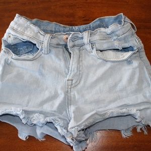 Light Blue Denim Shorts